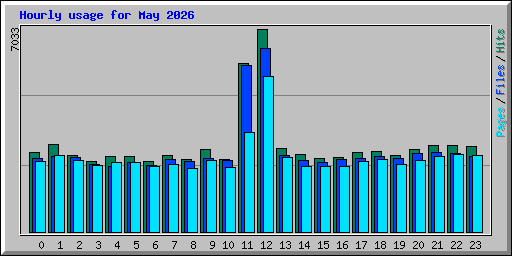 Hourly usage for May 2026